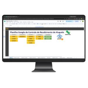 Planilha de Controle de Recebimento de Aluguéis no Google Sheets