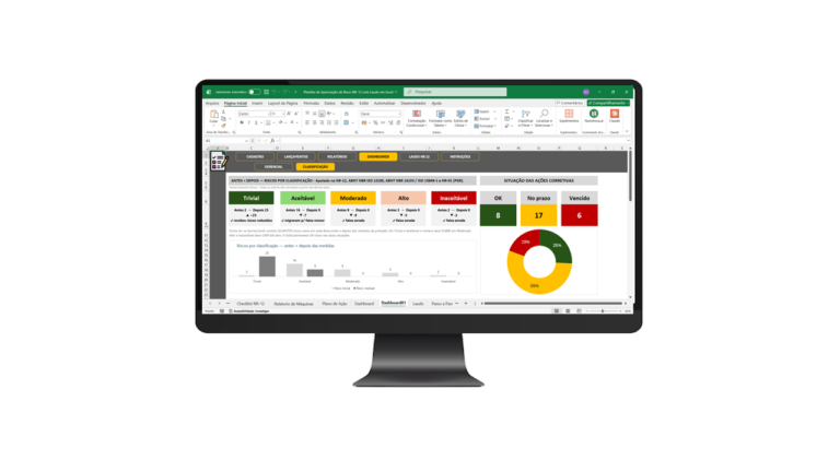 Planilha de Apreciação de Risco NR-12 com Laudo em Excel