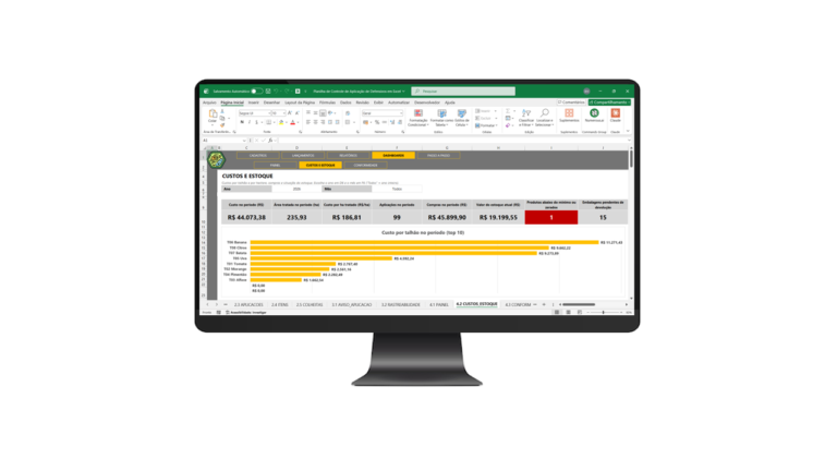 Planilha de Controle de Aplicação de Defensivos em Excel - capa